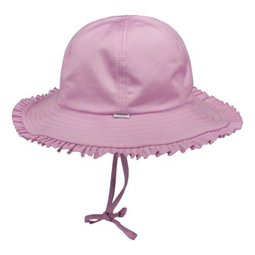 Fialový letný frilla klobúčik pre deti