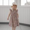Volánové kvetinkové šaty pre dievčatá