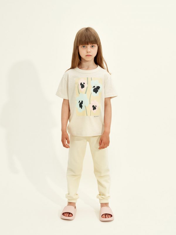 Detské bavlnené tričko s kvetmi VIOLETTA