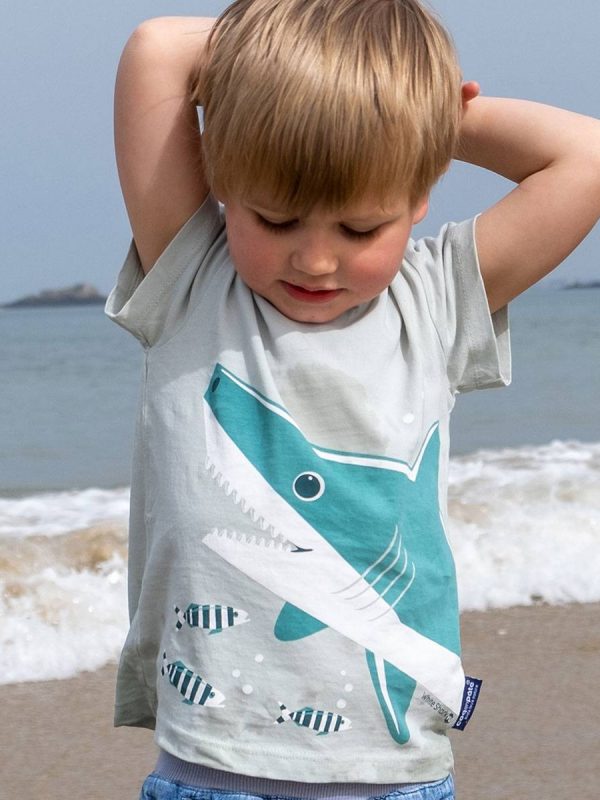 detské krátke tričko SHARK