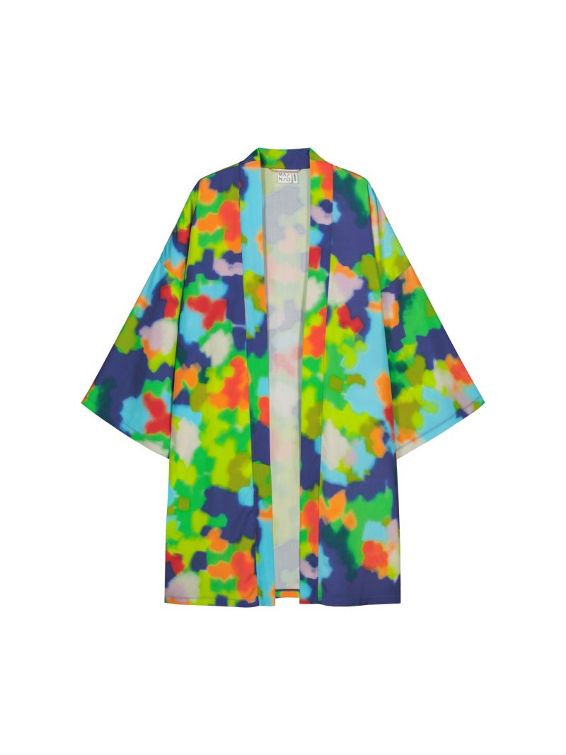 Dámske kimono s opaskom FLOWERFIELD - Image 6
