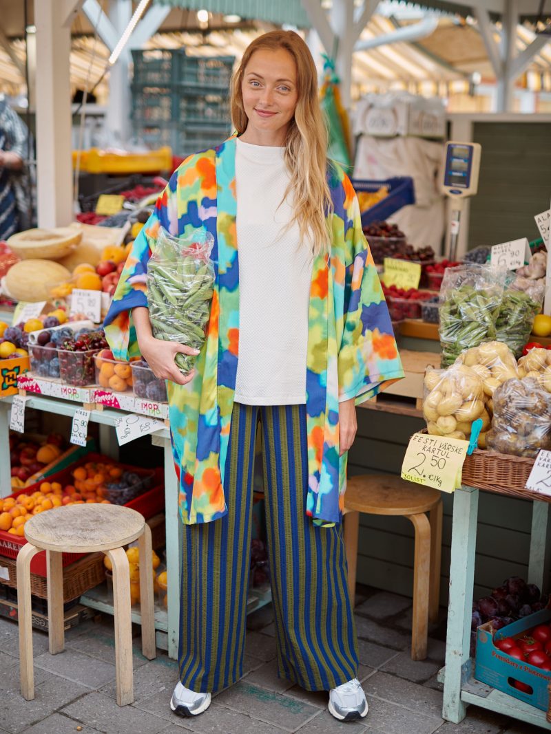 Dámske kimono s opaskom FLOWERFIELD - Image 3