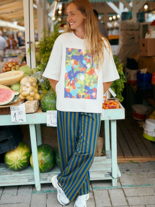 Dámske široké nohavice STRIPY