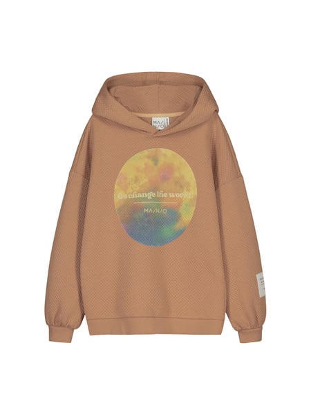 Štruktúrovaná mikina CHANGE THE WORLD – Obrázok 4