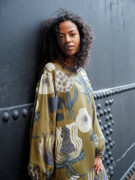 Dámske tunikové šaty SEA FLOWERS