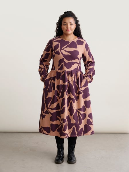 Dámske trikotové šaty LEAF